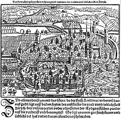 Xilografía histórica de Zúrich
