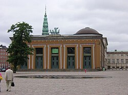 Fachada de la entrada principal del Museo Thorvaldsen