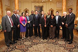 Reunión de jefes de Gobierno con el primer ministro británico