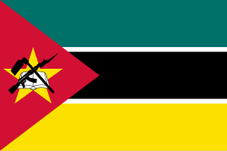 Bandera oficial de la República de Mozambique