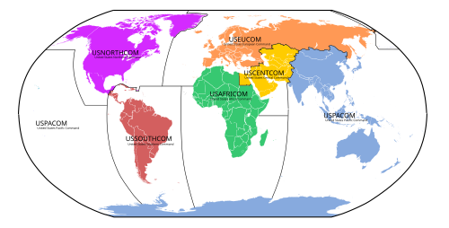 Mapa de comandos geográficos