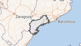 Mapa de la provincia de Tarragona
