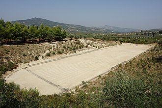 El antiguo estadio de Nemea, donde se celebraban los Juegos de Nemea.