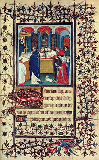 Página de un Libro de Horas francés
