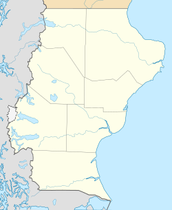 Mapa de la Provincia de Santa Cruz destacando la ubicación de Río Gallegos