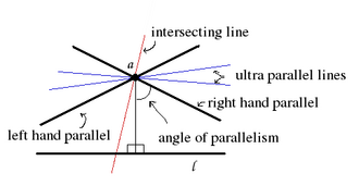 Líneas paralelas y ultraparalelas en geometría hiperbólica