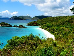 Bahía Trunk en las Islas Vírgenes de Estados Unidos