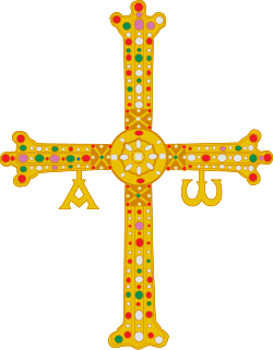 Ilustración histórica de la Cruz de la Victoria