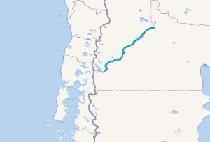 Mapa de localización del Río Limay