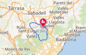 Mapa detallado del término municipal de Sardañola del Vallés