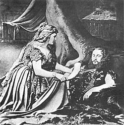 Sieglinde ofrece hidromiel a Siegmund