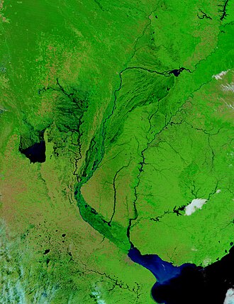 Inundaciones en Argentina captadas por satélite