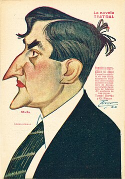 Caricatura de Tomás Borrás por Tovar