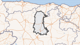 Mapa de la provincia de Palencia