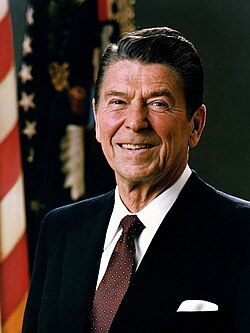 Retrato oficial de Ronald Reagan en 1981