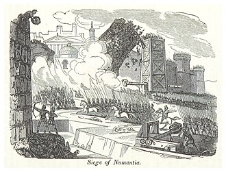 Ilustración del asedio de Numancia