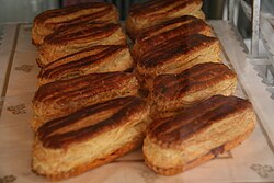 Agujas de ternera preparadas con masa