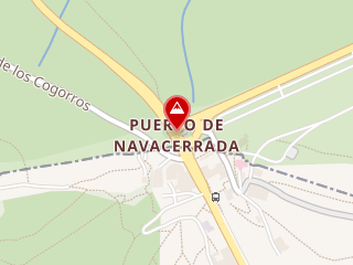 Mapa detallado del entorno del Puerto de Navacerrada