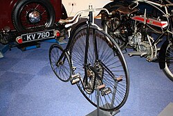 Biciclo enano Kangaroo de 1884.