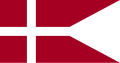 Representación de la bandera naval utilizada por la armada