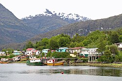 Vista de la localidad de Puerto Edén