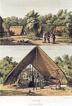 Típico asentamiento de los arahuacos