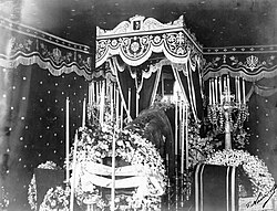 Capilla ardiente de Pedro II de Brasil