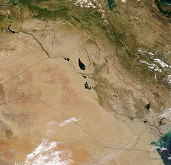 Imagen de satélite de Irak