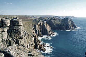Vista general de la zona costera de Land's End