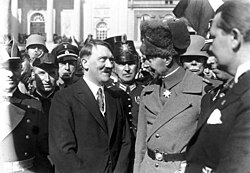 Guillermo de Prusia y Hitler en 1933