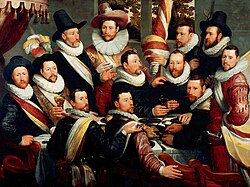 Banquete de los oficiales de la compañía de San Jorge, de Cornelis van Haarlem