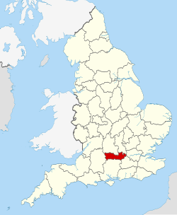 Mapa de ubicación de Berkshire en Inglaterra