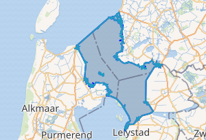 Mapa de la región del IJsselmeer