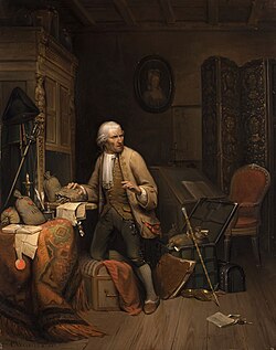 Pintura al óleo titulada El sirviente ladrón atrapado, obra de 1845 del artista belga Constant Wauters.