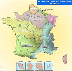 Distritos hidrográficos de Francia