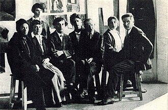 Profesores de la Escuela de Arte de Vítebsk en 1919