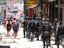 Operativo policial urbano en Río de Janeiro
