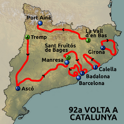 Escena de la Volta a Cataluña 2012