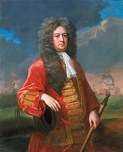 Sir George Rooke, almirante británico en la guerra de los Nueve Años