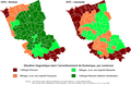 Gráfico de la situación lingüística en Dunkerque