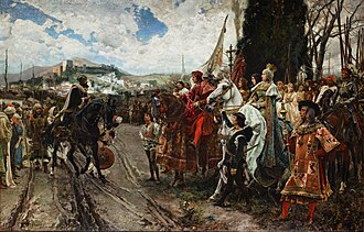 La Rendición de Granada, óleo de Francisco Pradilla y Ortiz