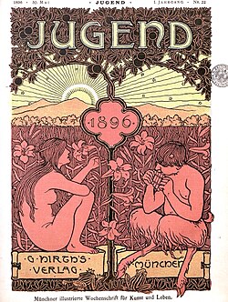 Portada del número 22 de la revista Jugend, Múnich, 1896