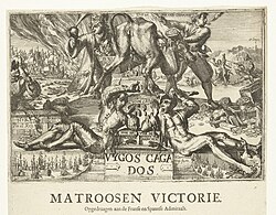 Ilustración de época sobre el hundimiento de barcos