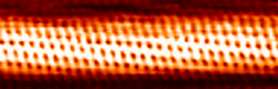 Una imagen STM de un nanotubo de carbono de pared simple