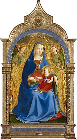 Virgen de la granada conservada en el Museo del Prado