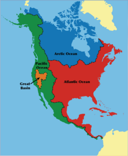 Cuencas de desagüe de los ríos de Norteamérica