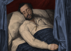 Pedro I en su lecho de muerte