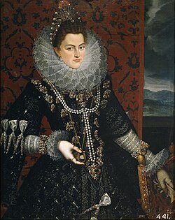 Retrato de la infanta Isabel Clara Eugenia por Juan Pantoja de la Cruz