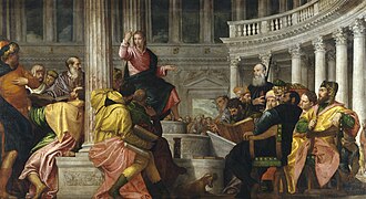 Jesús entre los doctores por el Veronés