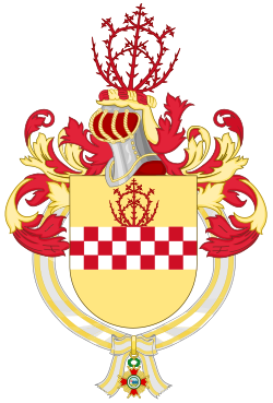 Escudo de Armas con Collar de la Orden de Isabel la Católica